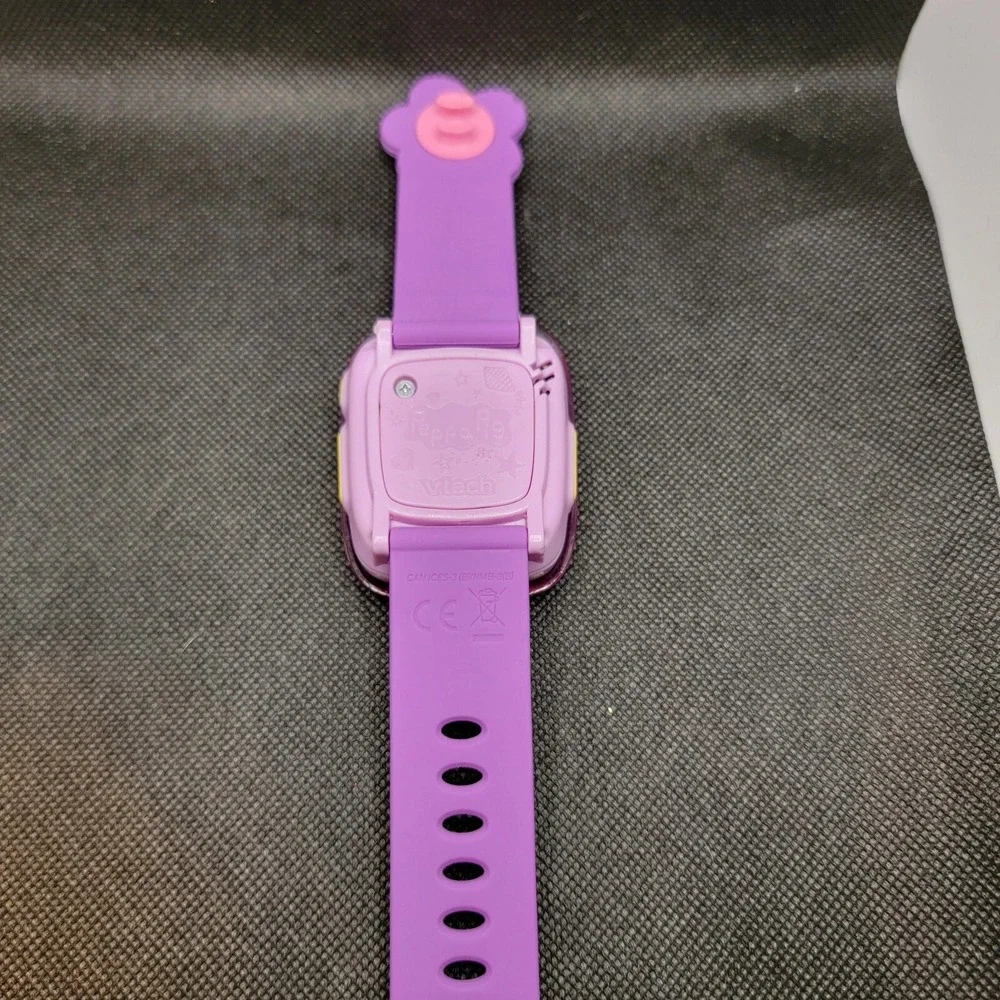 VTech Peppa Pig Learning Watch Pink & Purple Activities Games w/Sound